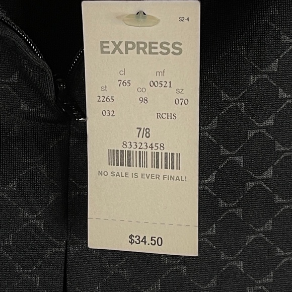 Express Black Lattice Print Mini Skirt - Picture 10 of 13